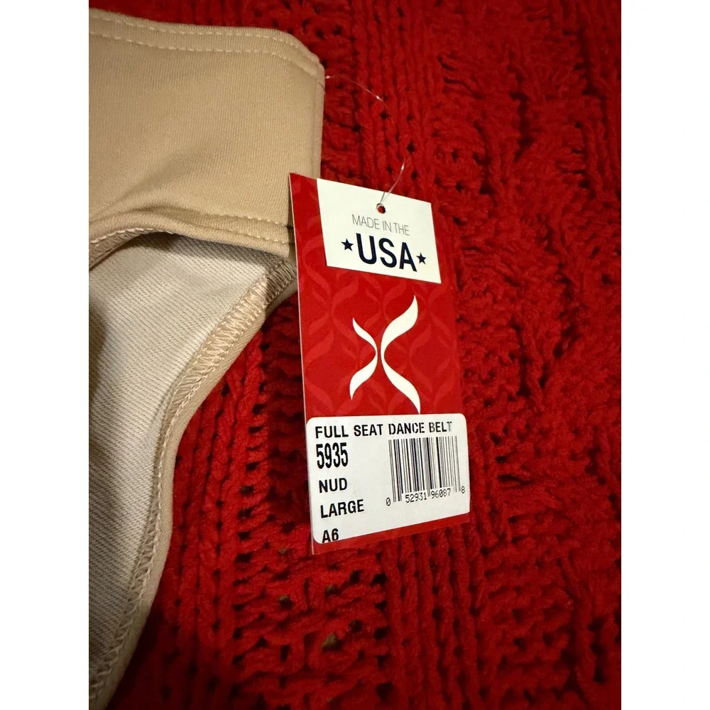 Capezio Mens Full Seat Dance Belt 5935 Nude Beige Large NWT Made in USA